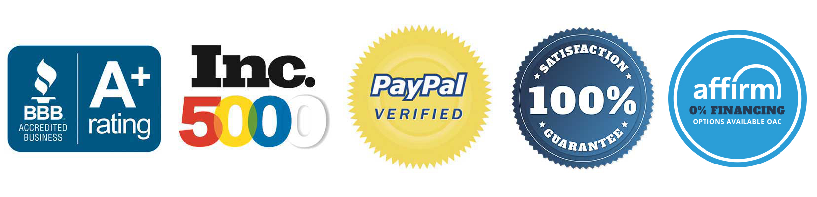 Meathead accolades include paypal certification, angies list and more.